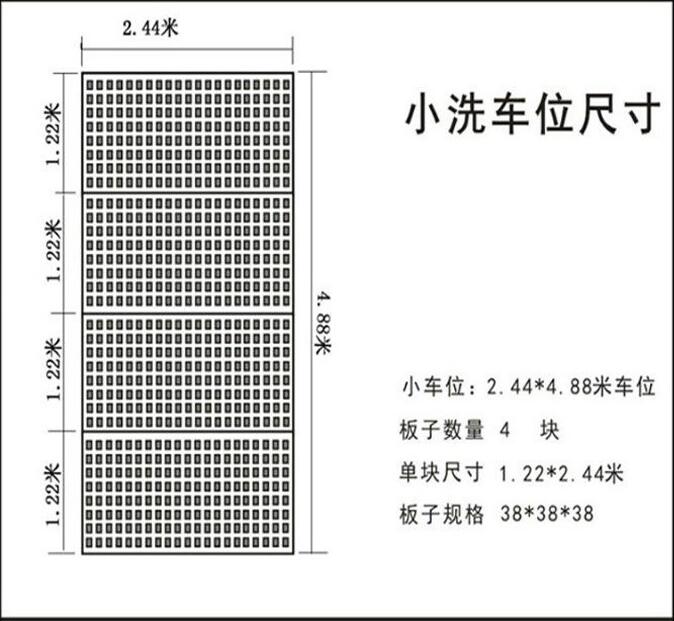 小尺寸洗車房格柵規(guī)格